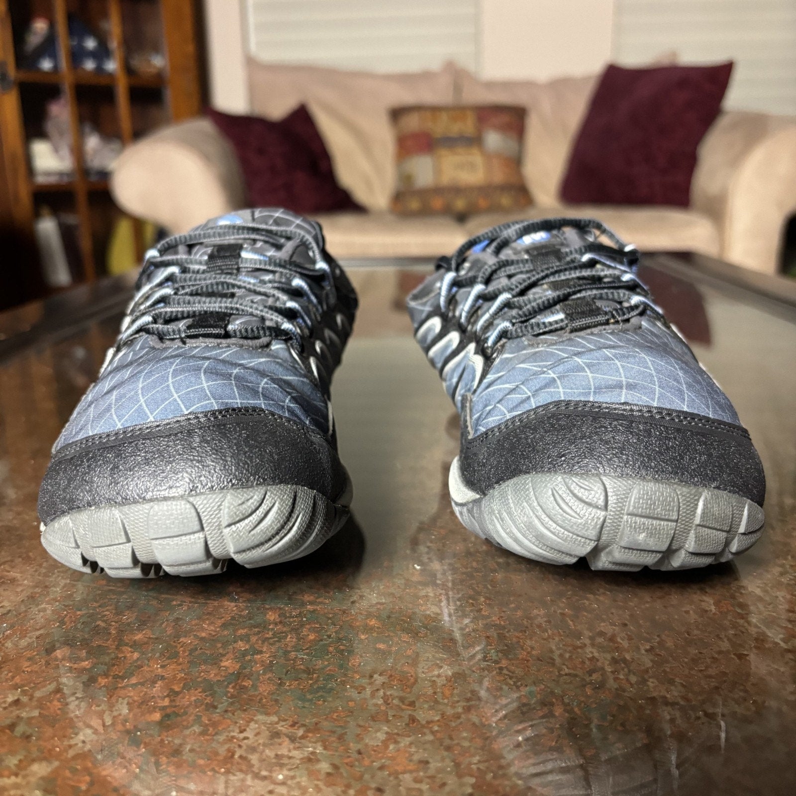 Merrell Sonic Glove Shoes Men's 8.5 Blue Black Athletic Gym Barefoot Minimalist