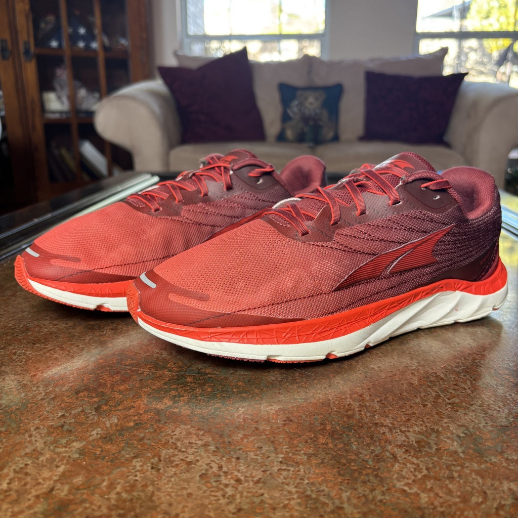 Altra Rivera 2 Road Running Shoes Mens Sz 9 Red Athletic Zero Drop Gym Sneakers