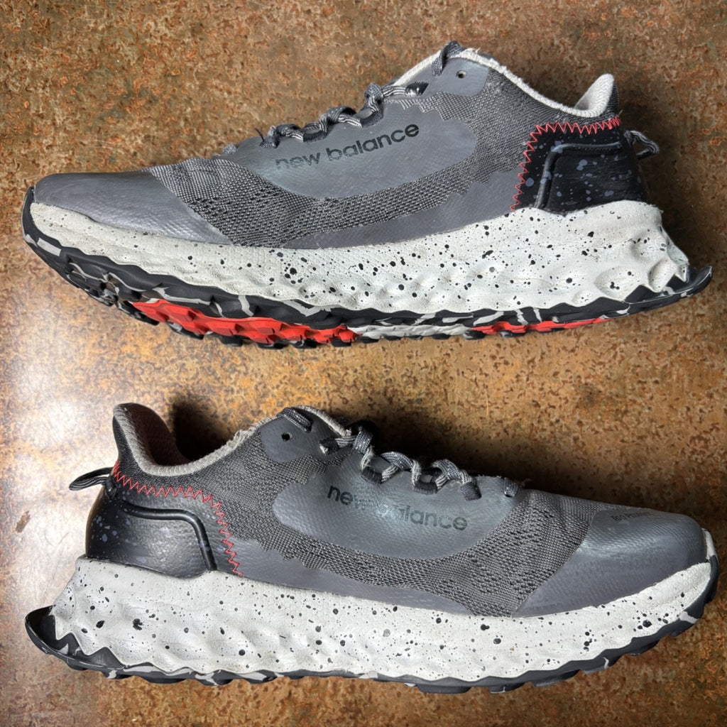 New Balance FF Garoe Shoes Mens Sz 8.5 Grey White Trail Running Outdoor Sneakers