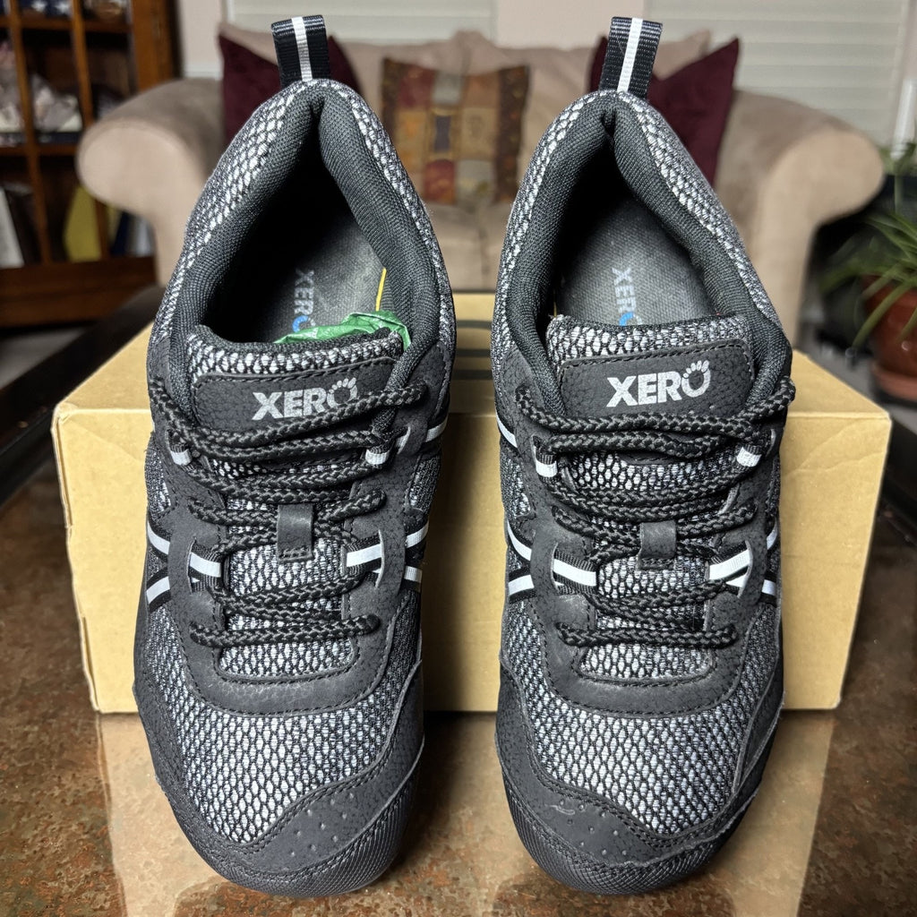 Xero Shoes TerraFlex Women's 9 Black Grey Barefoot Minimalist Trail Gym Athletic