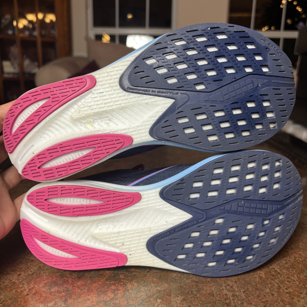 Brooks Hyperion Road Running Shoes Women's Size 7.5 Blue Pink Athletic Sneakers