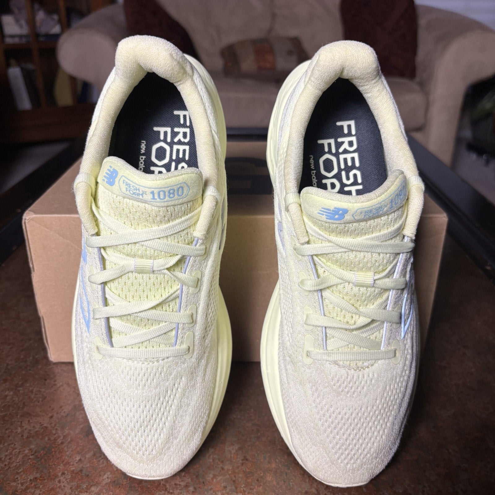 New Balance Fresh Foam X 1080v13 Shoes Womens 9 Yellow Limelight Comfort Running
