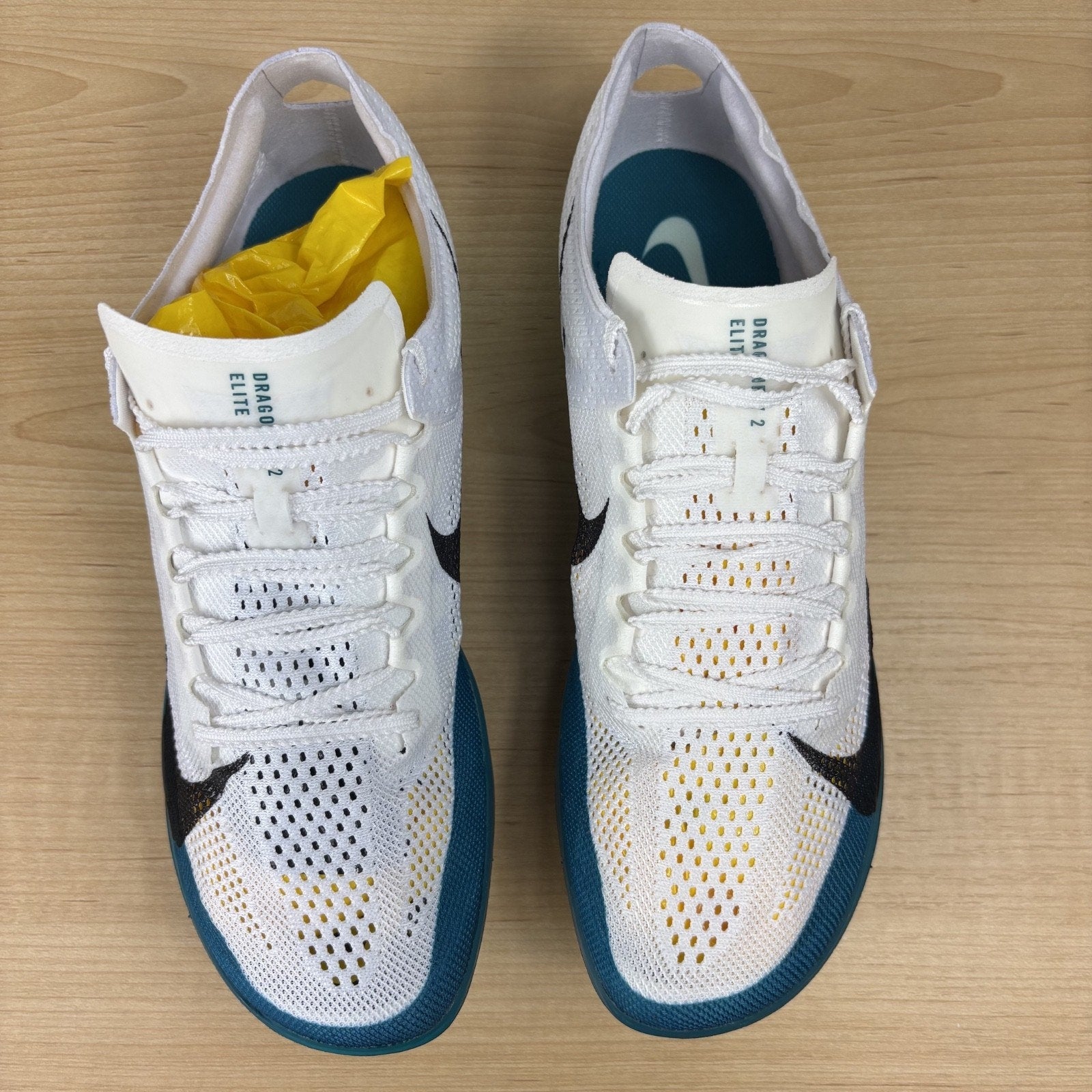 Nike ZoomX Dragonfly 2 Elite Track & Field Spikes Mens Size 11.5 White Green NEW