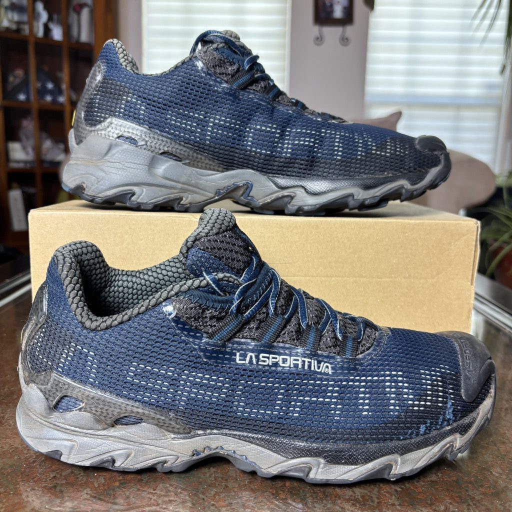 La Sportiva Wildcat Men's Size 11 Navy Blue Trail Running Outdoor Shoes Sneakers