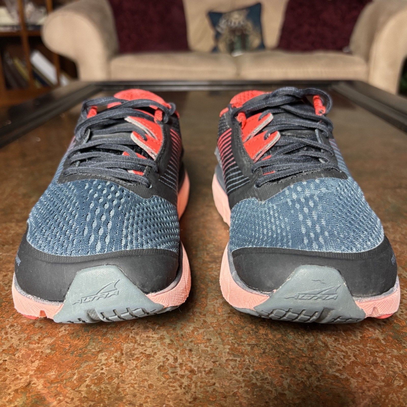 Altra Provision 4 Shoes Women's Size 8 Grey Red Road Running Athletic Sneakers