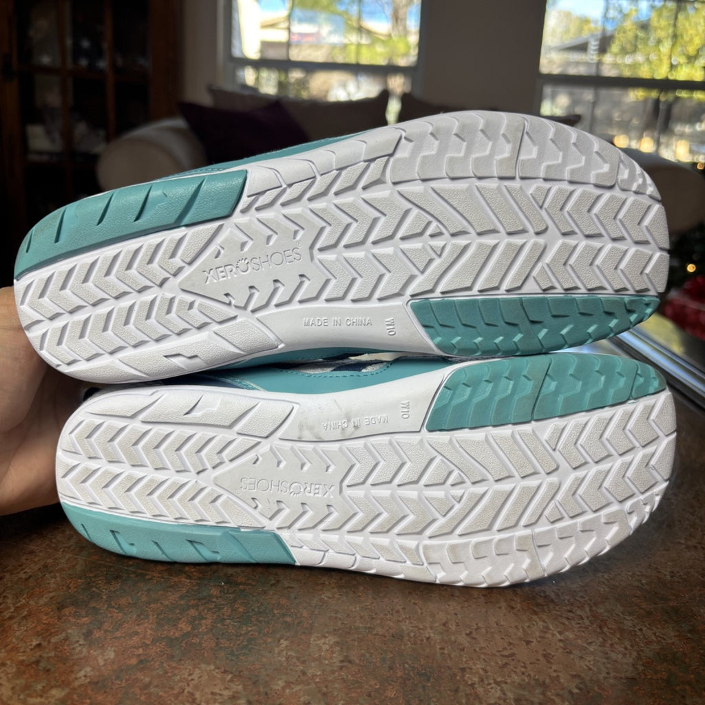 Xero Zelen Shoes Womens Size 10 Blue White Running Zero Drop Barefoot Minimalist