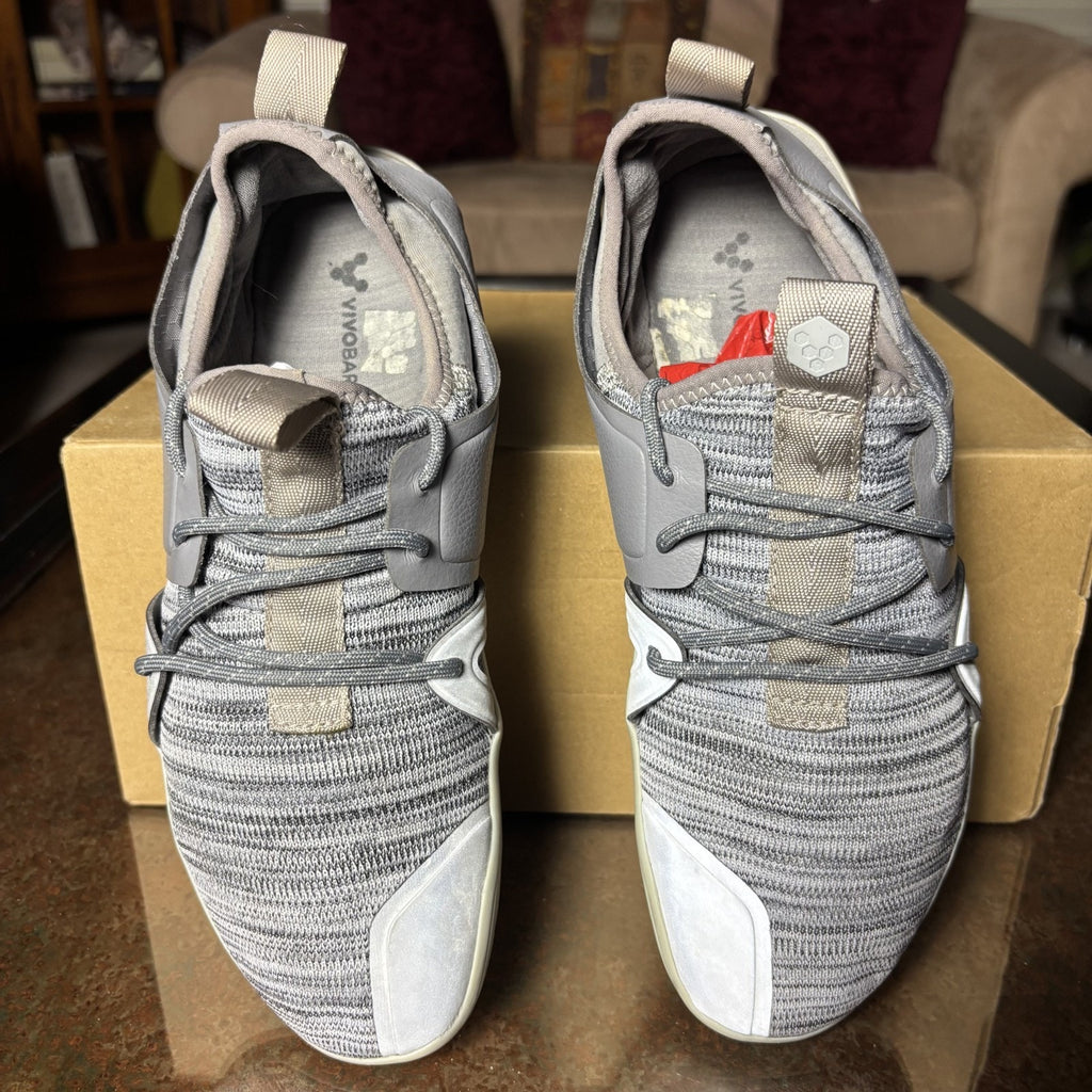 VivoBarefoot X BetaBrand City Sock EU 39 Womens 8 Grey Minimalist Barefoot Shoes