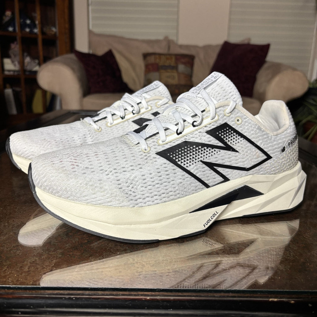 New Balance FuelCell Propel V5 Shoes Mens 13 2E Wide White Road Running Atheltic