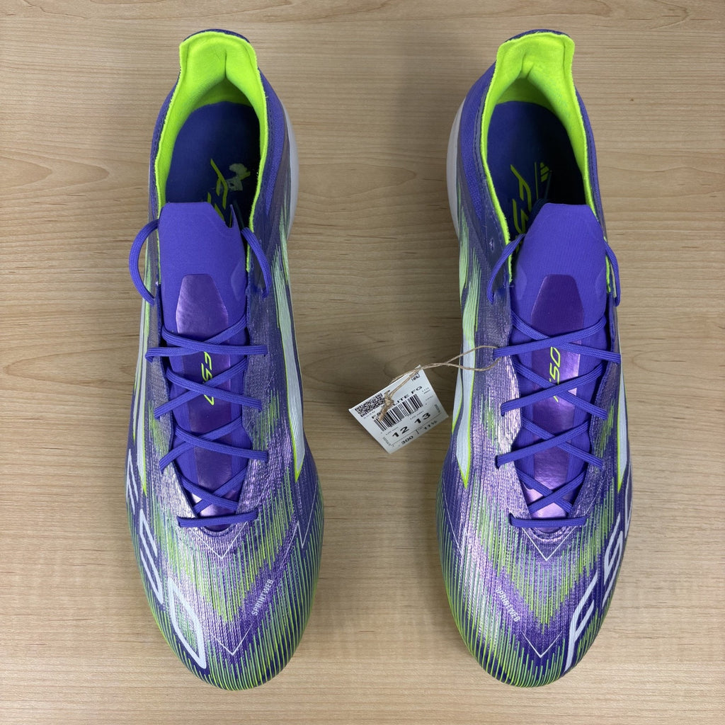 Adidas F50 Elite FG Firm Ground Soccer Cleats Men’s Size 12 Purple Green JH7615