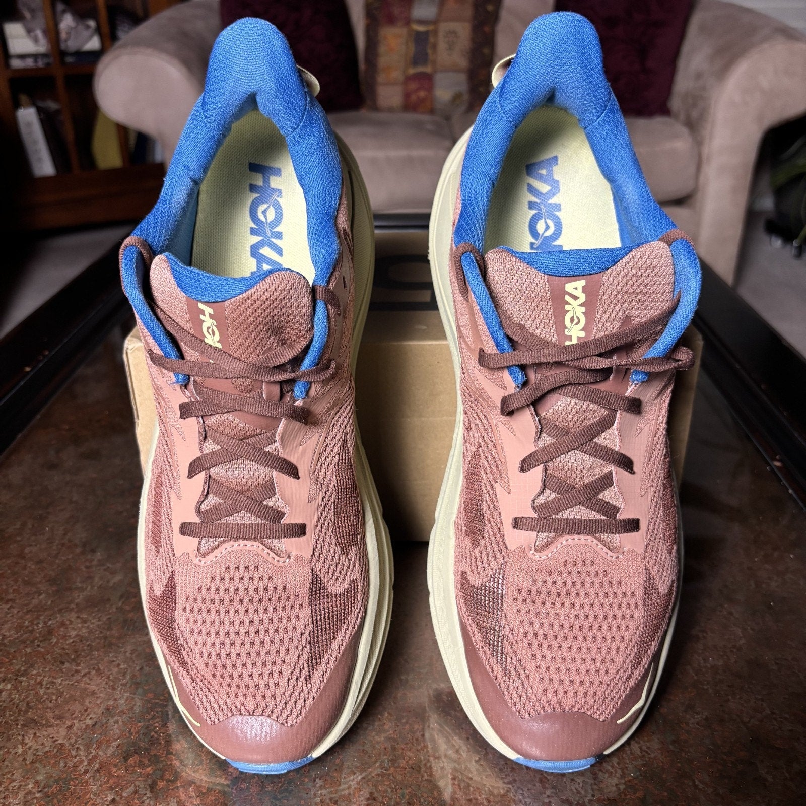 Hoka One One Challenger 8 Mens 13 Brown Trail Running Athletic Gym Shoes Sneaker