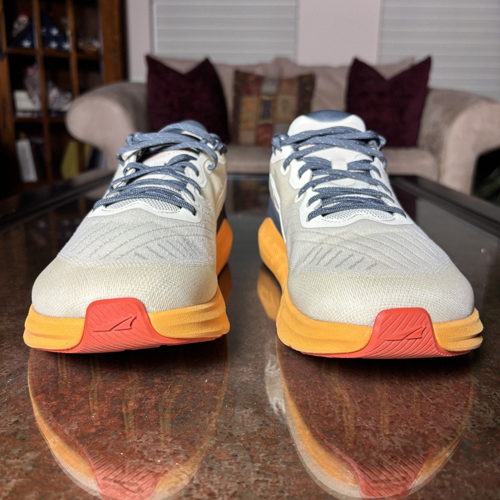 Altra Experience Form Men's 11 Grey Orange Road Running Athletic Comfort Sneaker