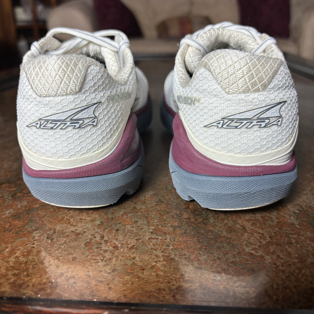 Altra Provision 4 Womens 6.5 White Gray Road Running Athletic Gym Shoes Sneakers