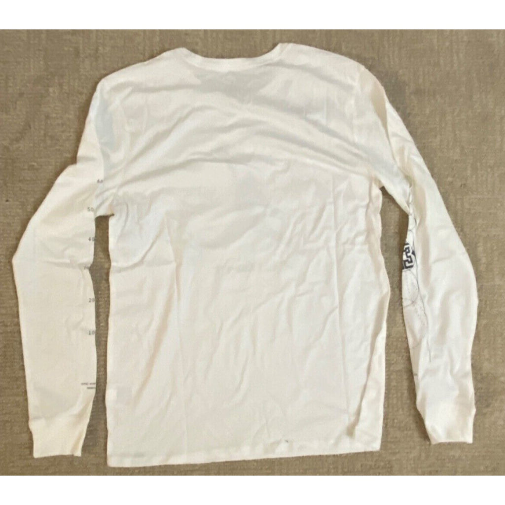 Jordan Flight Long Sleeve Tee Shirt Size L White Workout Basketball AA3272-100