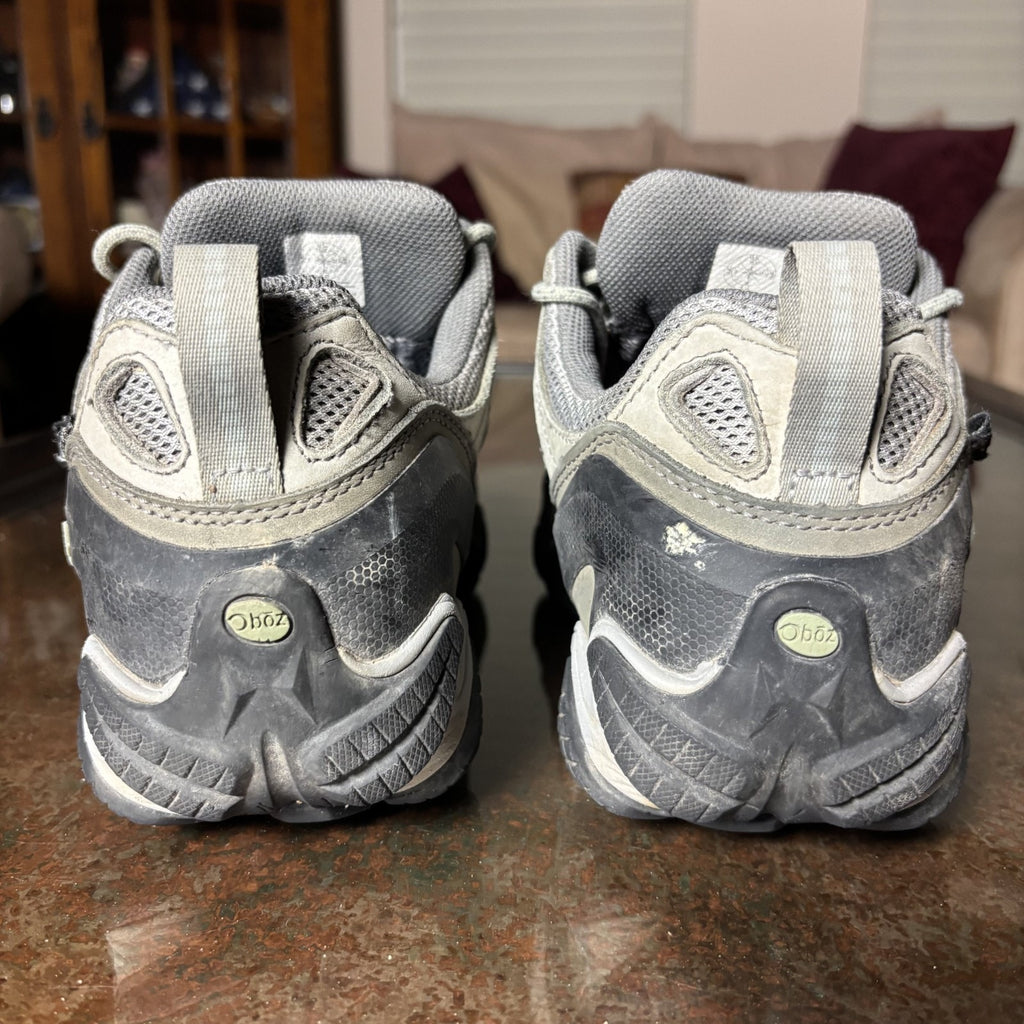 Oboz Sawtooth II Low Shoes Women's 10.5 Grey Trail Hiking Outdoor B-Dry Walking