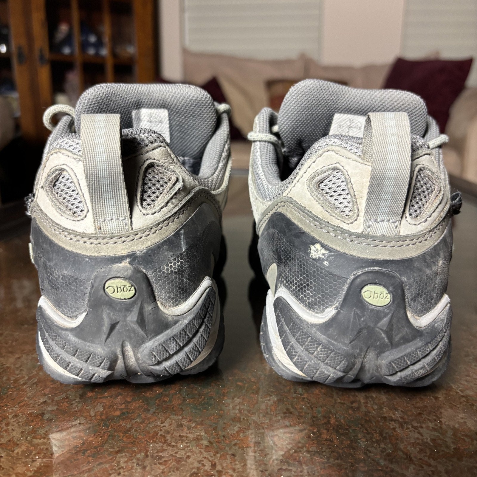 Oboz Sawtooth II Low Shoes Women's 10.5 Grey Trail Hiking Outdoor B-Dry Walking