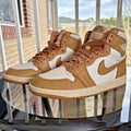 Air Jordan 1 Retro High OG Shoes Women's Size 9 Praline White Lifestyle Sneakers
