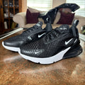 Nike Air Max 270 Shoes Womens Size 7 Black White Athletic Lifestyle Sneakers NEW