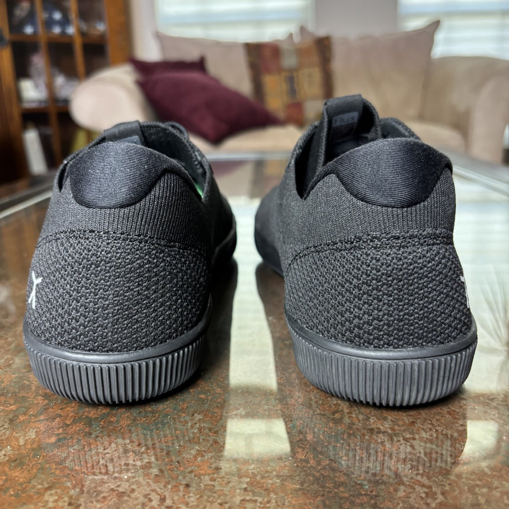 Flux Adapt Trainer Mens 11.5 Black Knit Minimalist Barefoot Athletic Gym Sneaker
