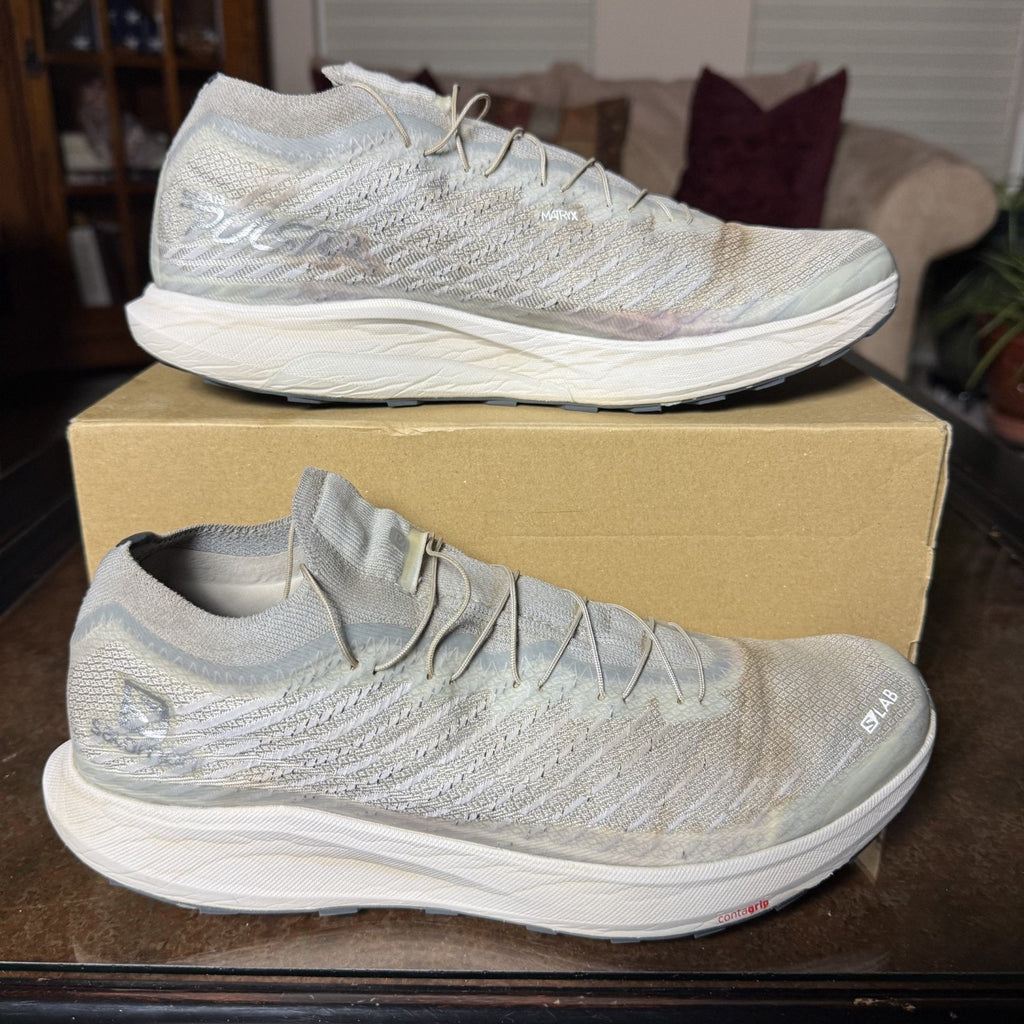 Salomon S/LAB Pulsar Men's 11.5 Grey Trail Running Athletic Gym Shoes Sneakers