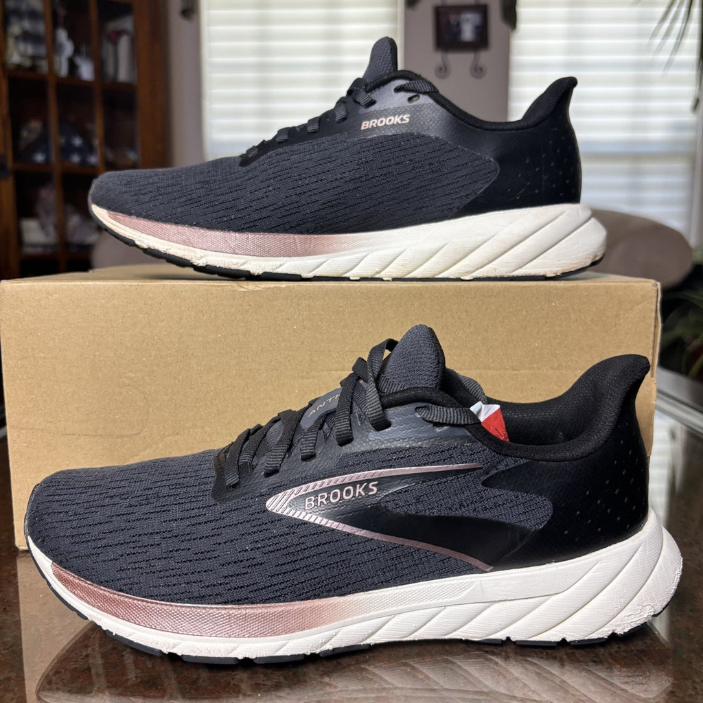 Brooks Anthem 7 Shoes Women's 8.5 Black Road Running Comfort Athletic Sneakers