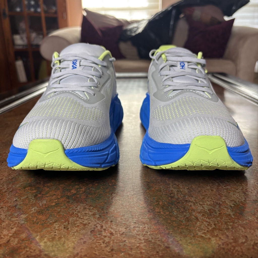 Hoka One One Arahi 7 Shoes Men's Size 12.5 Grey Blue Stability Athletic Running