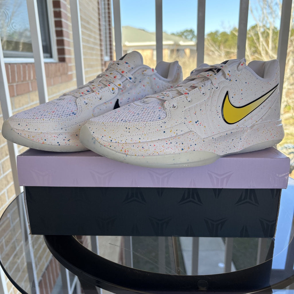 Nike Ja 2 Ja-Breaker White Paint Splatter Basketball Shoes IF1606-100 Mens Sizes