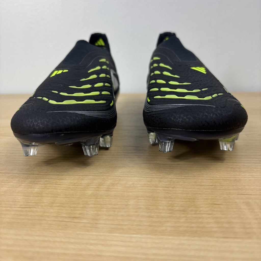 Adidas Predator Elite LL Laceless FG Soccer Cleats Women's Sz 7.5 Black Volt NEW