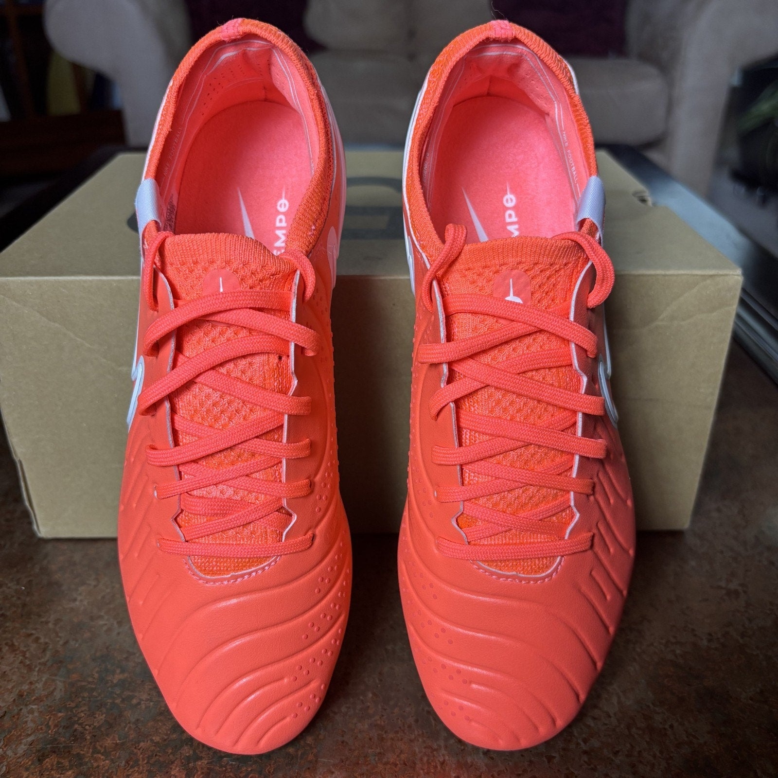 Nike Tiempo Legend 10 Elite SG Pro Soccer Cleats Women's Size 8 Hot Lava Red New