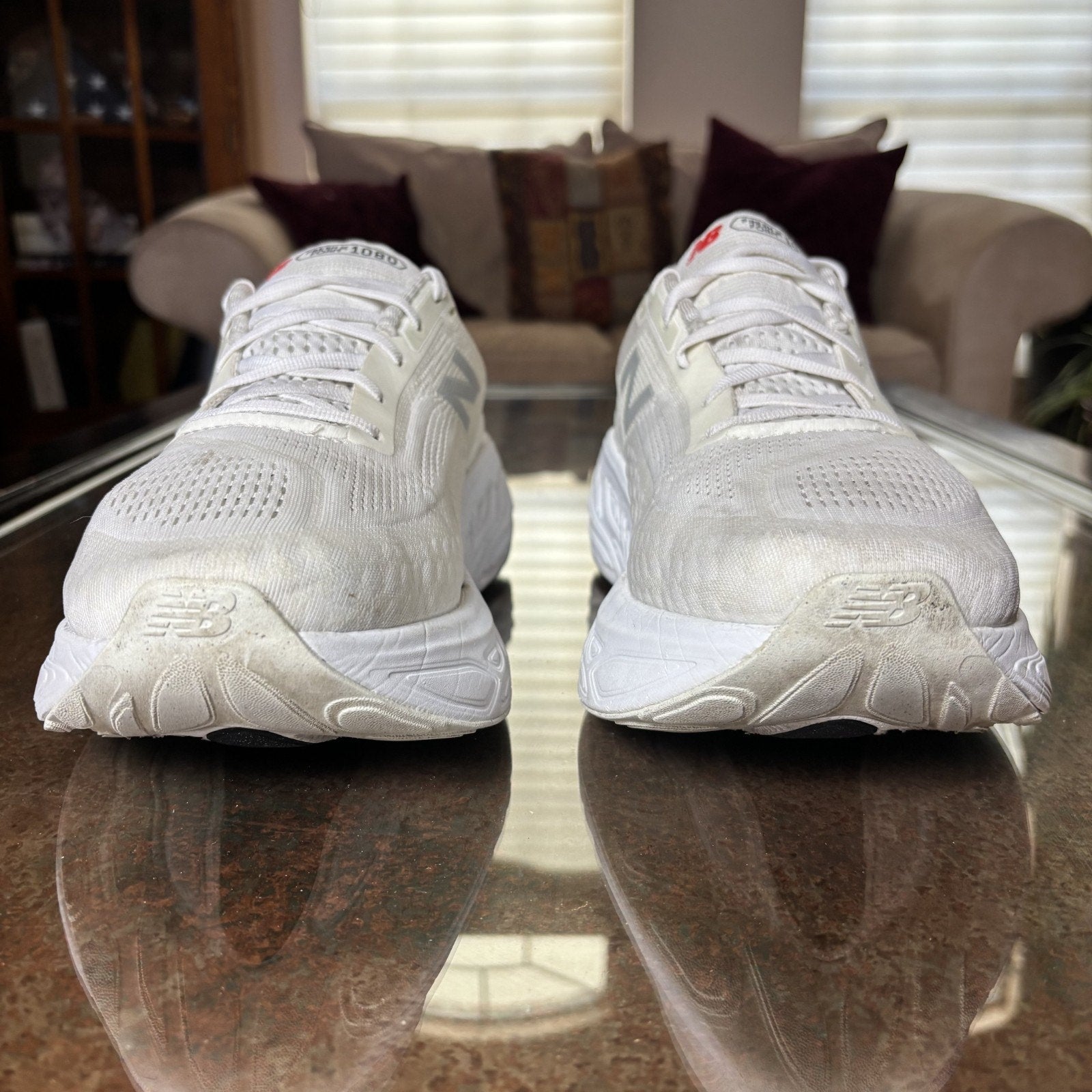 New Balance Fresh Foam X 1080v14 Shoes Men's Size 13 White Road Running Sneakers
