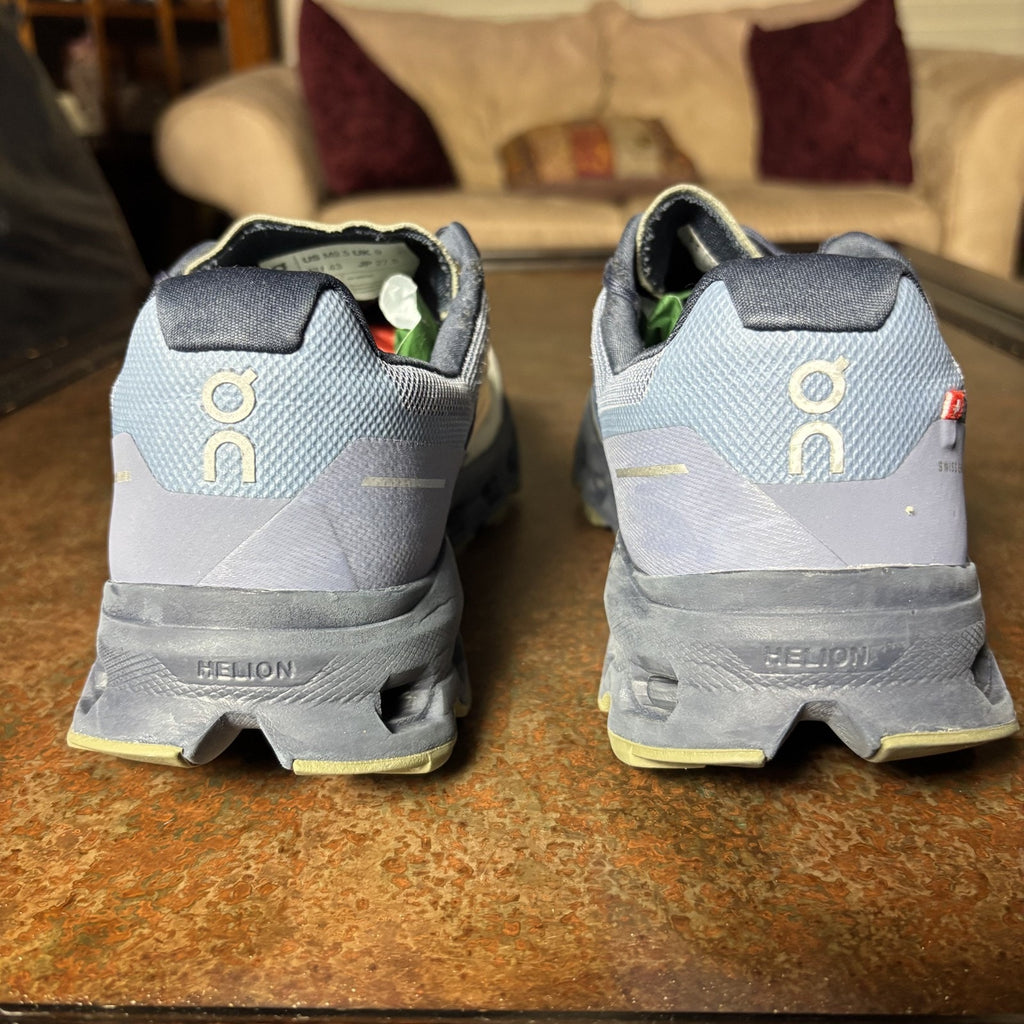 On Cloudvista Men's 9.5 Grey Blue Trail Running Athletic Outdoor Shoes Sneakers