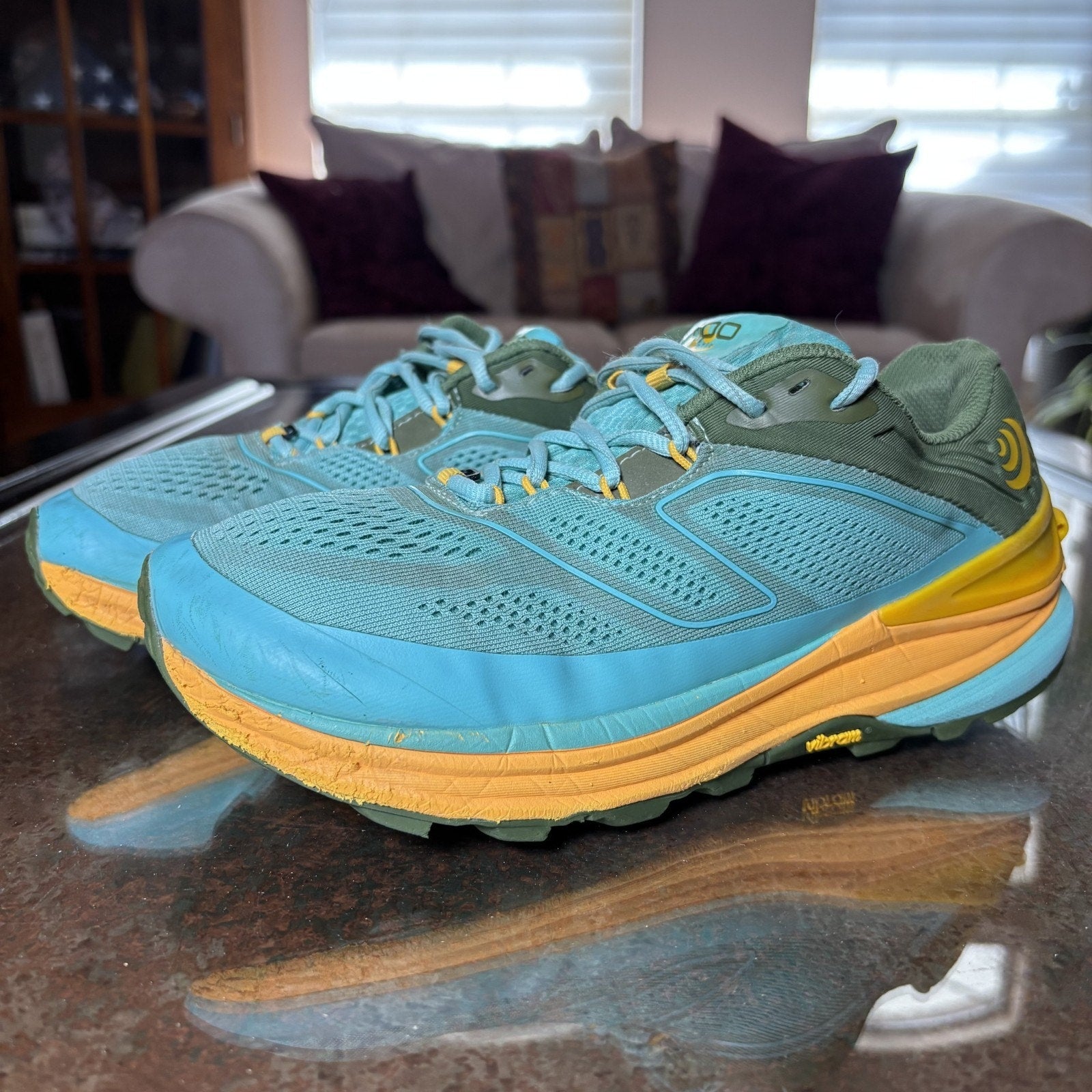 Topo Athletic Ultraventure 2 Shoes Women's Size 8.5 Green Yellow Trail Running