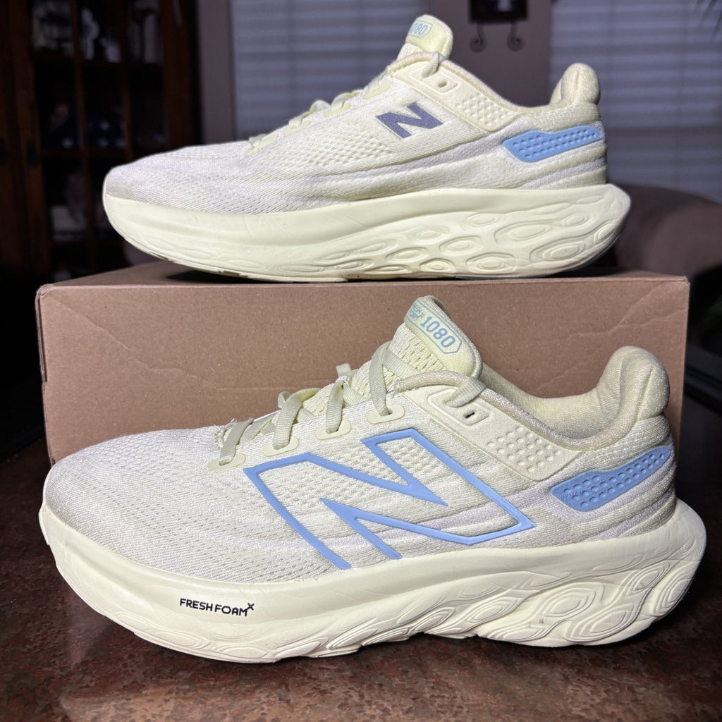 New Balance Fresh Foam X 1080v13 Shoes Womens 9 Yellow Limelight Comfort Running