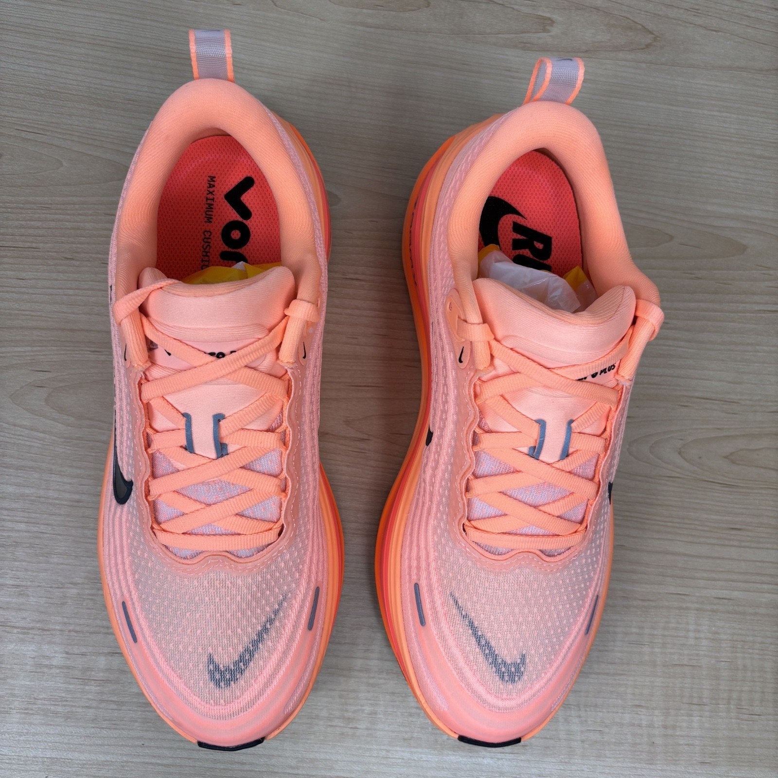 Nike Vomero Plus Orange Hi Vis Road Running Athletic Sneakers Women's Sizes NEW
