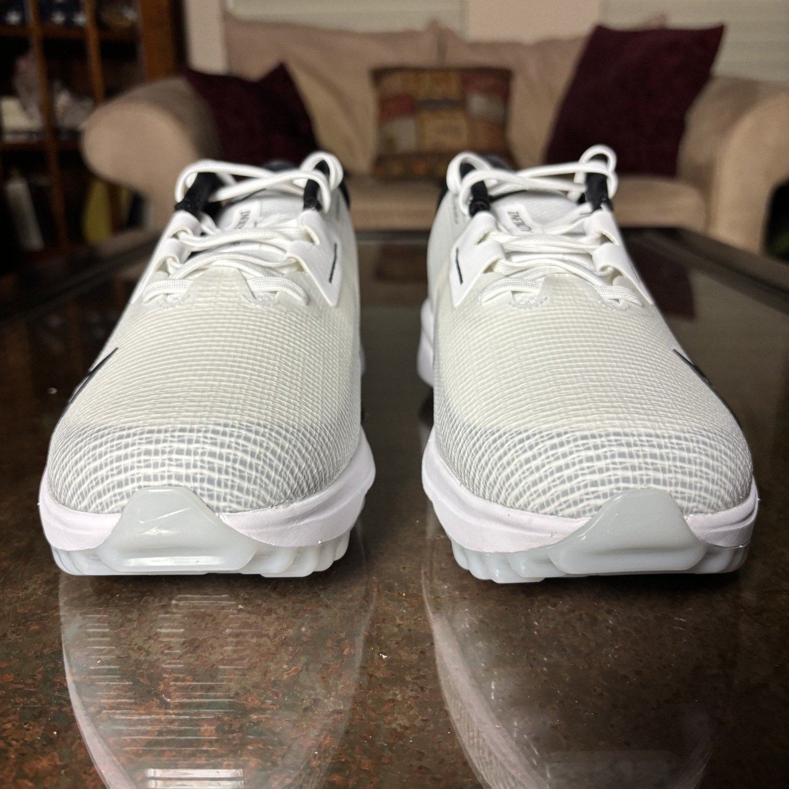 Nike Air Zoom Infinity Tour 2 Mens Size 9.5 White Golf Shoes Performance Comfort