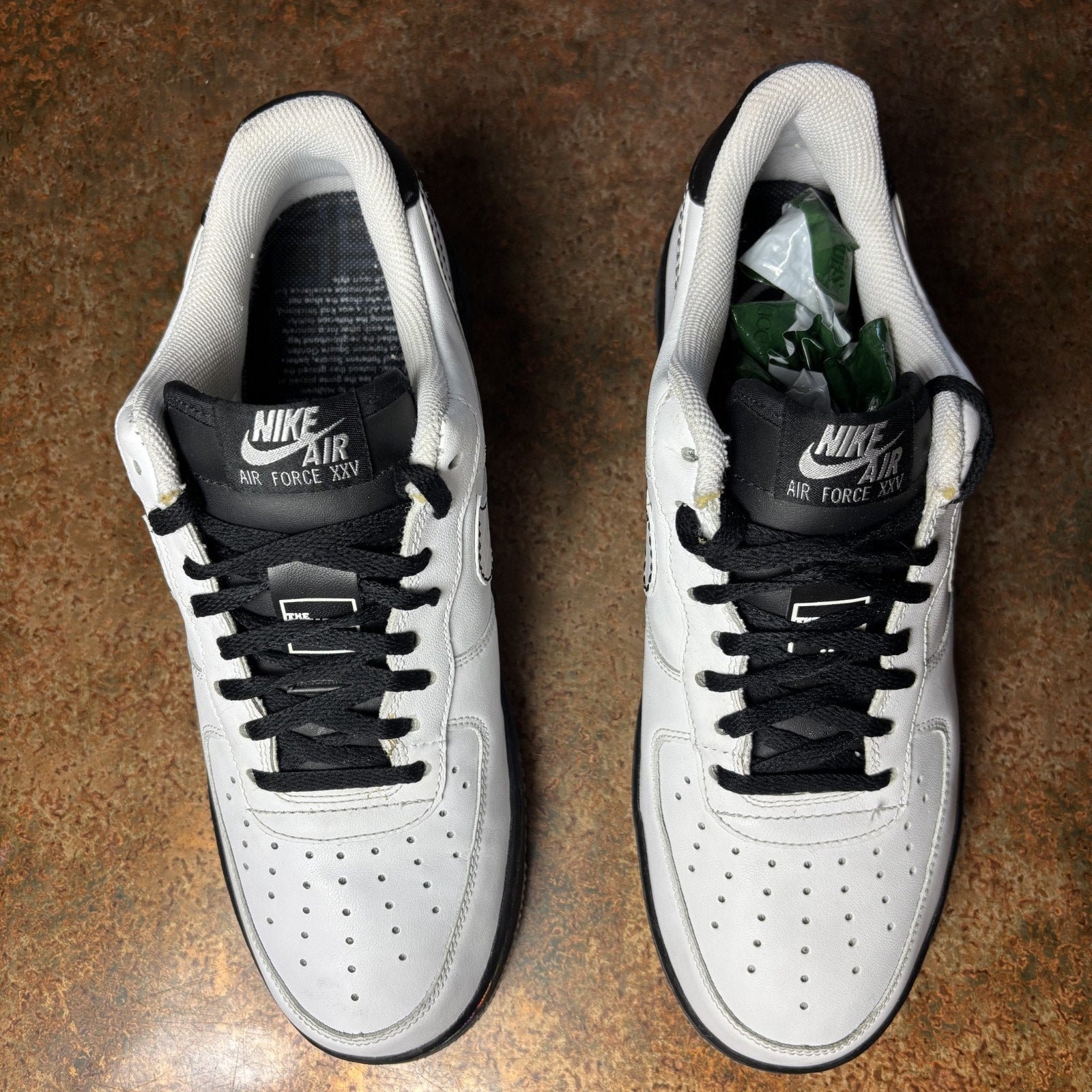 Nike Air Force 1 Low '07 The Square Mens 9 White Casual Sneakers 2007 Rare VTG