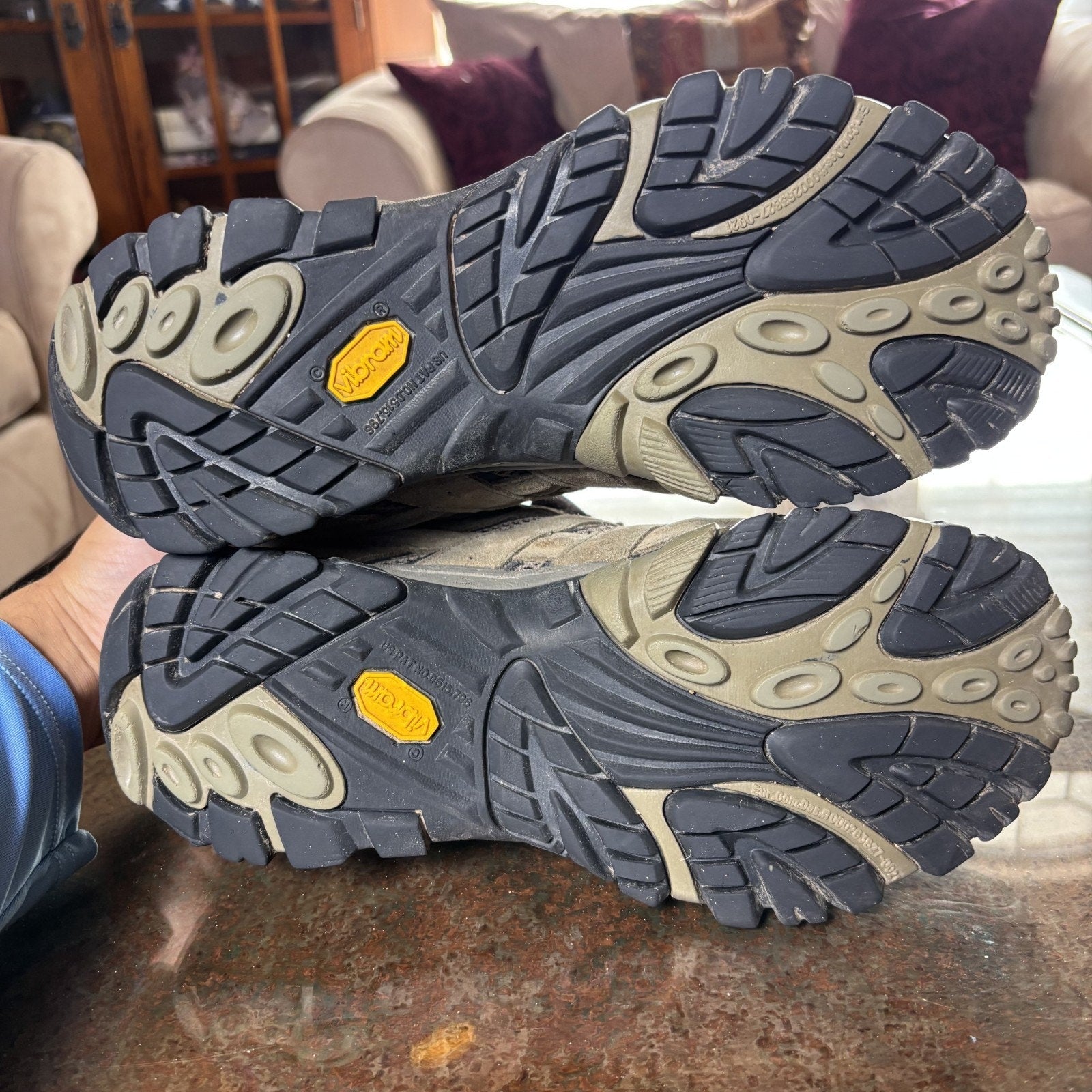 Merrell Moab 2 Ventilator Shoes Mens Size 9 Brown Trail Hiking Outdoor Sneakers