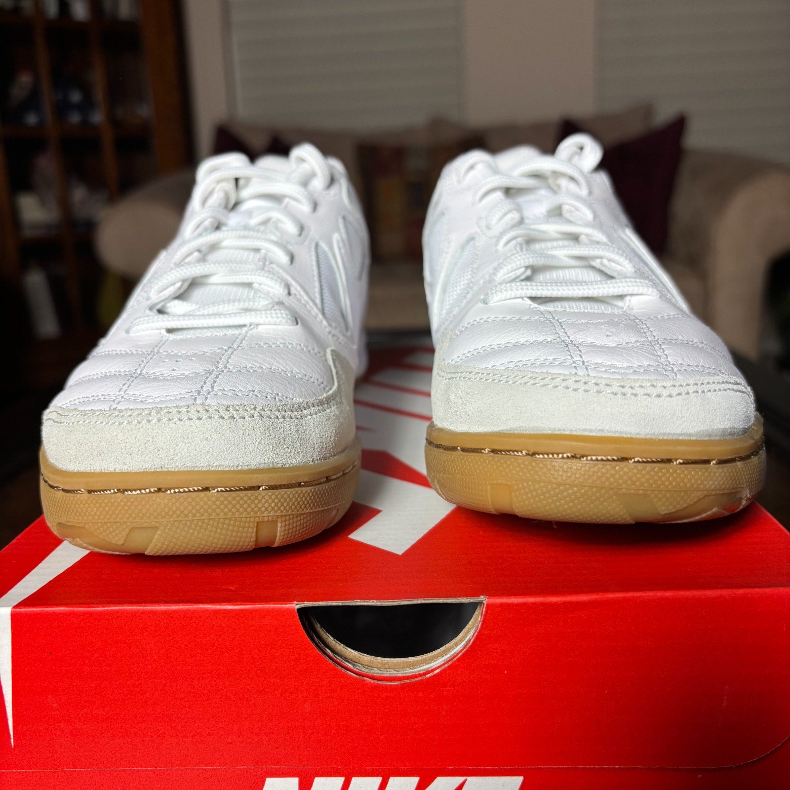 Nike Gato White Gum Leather Lifestyle Casual Athletic Shoes Sneakers Mens Sizes