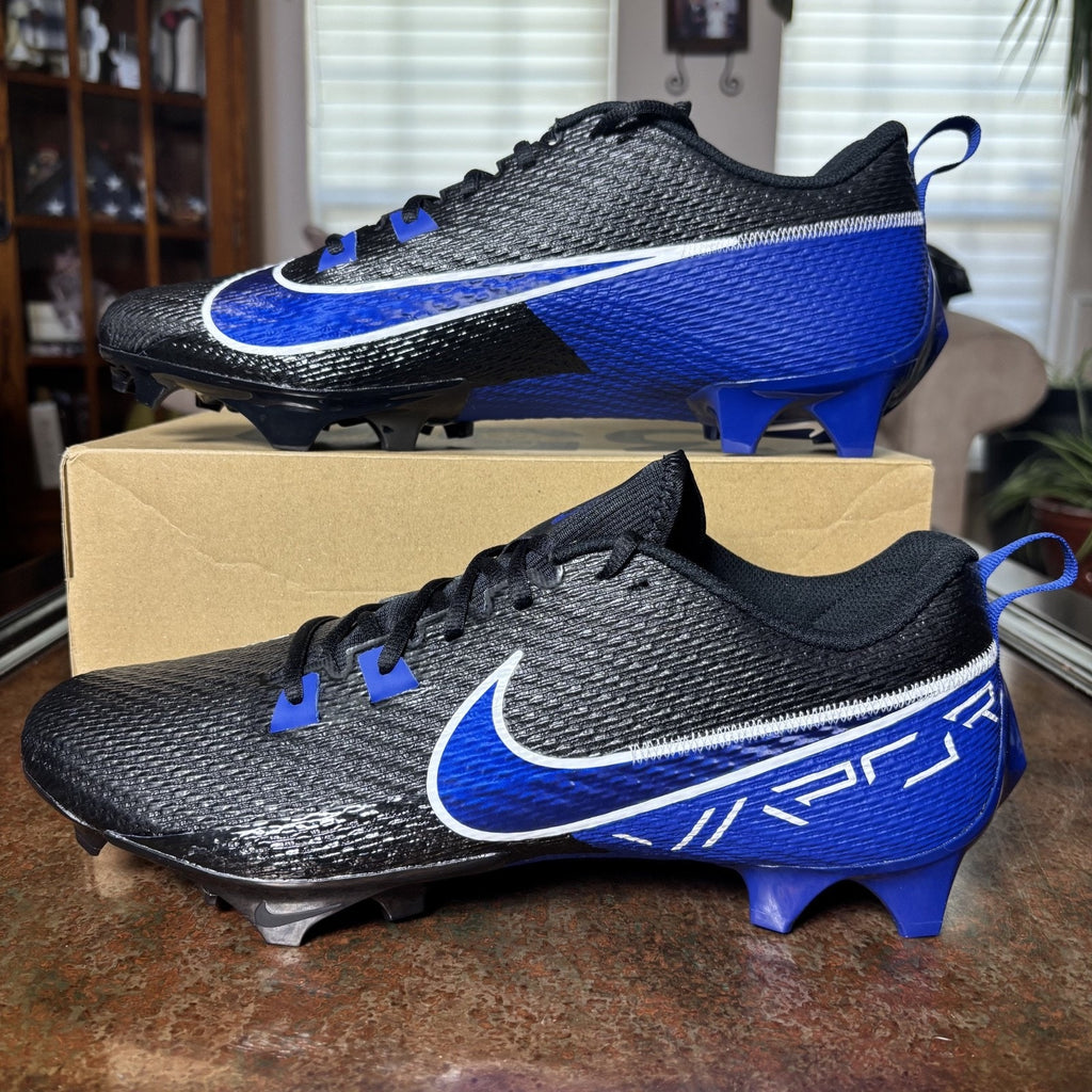 Nike Vapor Edge Speed 360 2 Football Cleats Mens Size 14 Black Royal Blue New