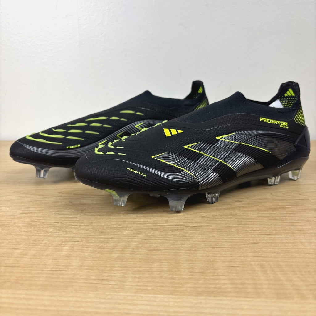 Adidas Predator Elite LL Laceless FG Soccer Cleats Women's Sz 7.5 Black Volt NEW