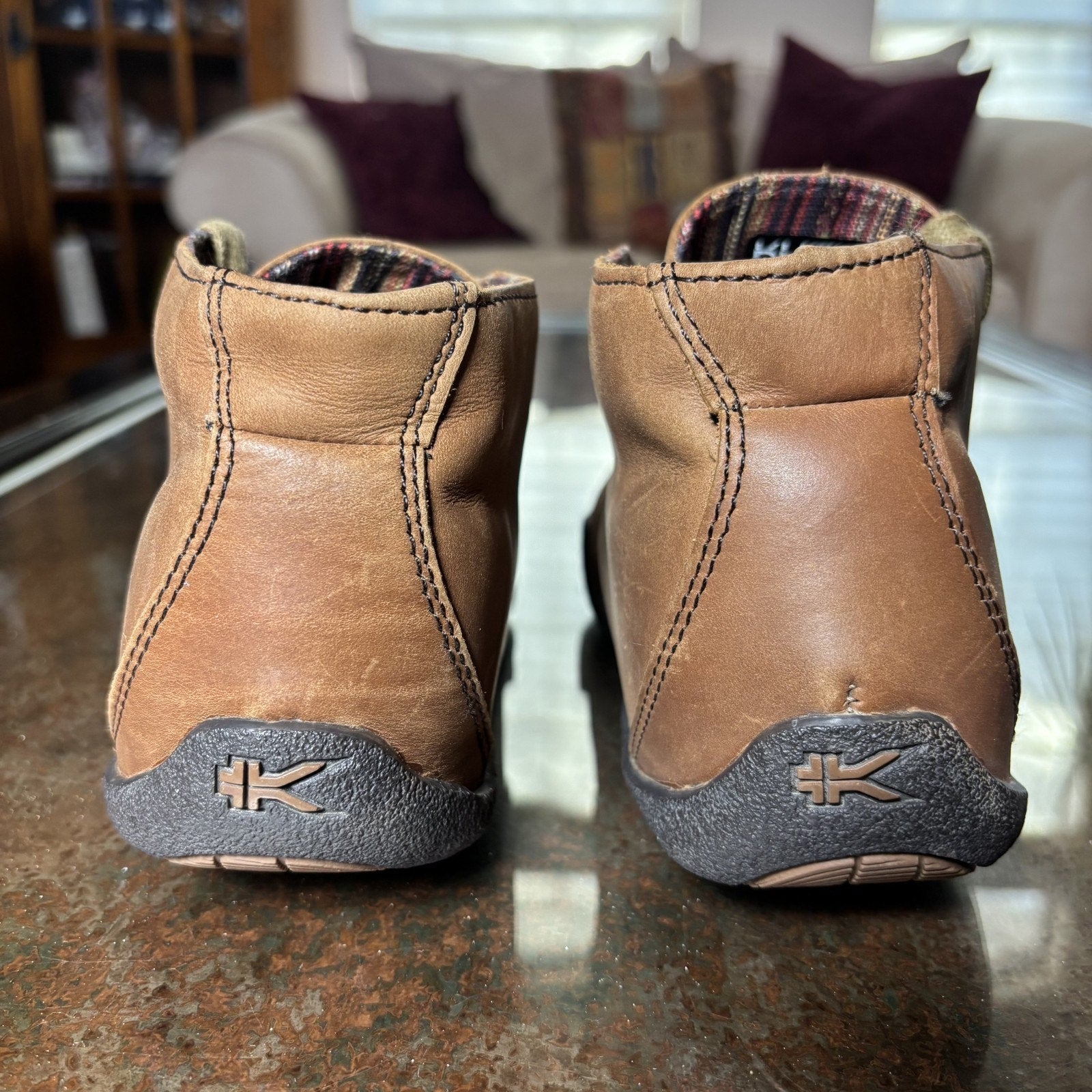 Kuru Aalto Womens Size 6 Brown Leather Chukka Ankle Boots Casual Comfort Walking