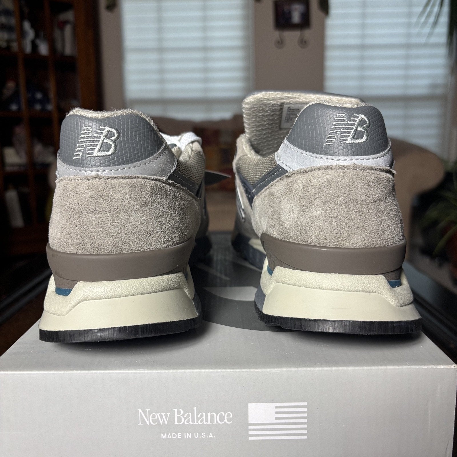 New Balance 998 Made in USA Shoes Mens Size 13 Grey Silver Lifestyle Sneakers