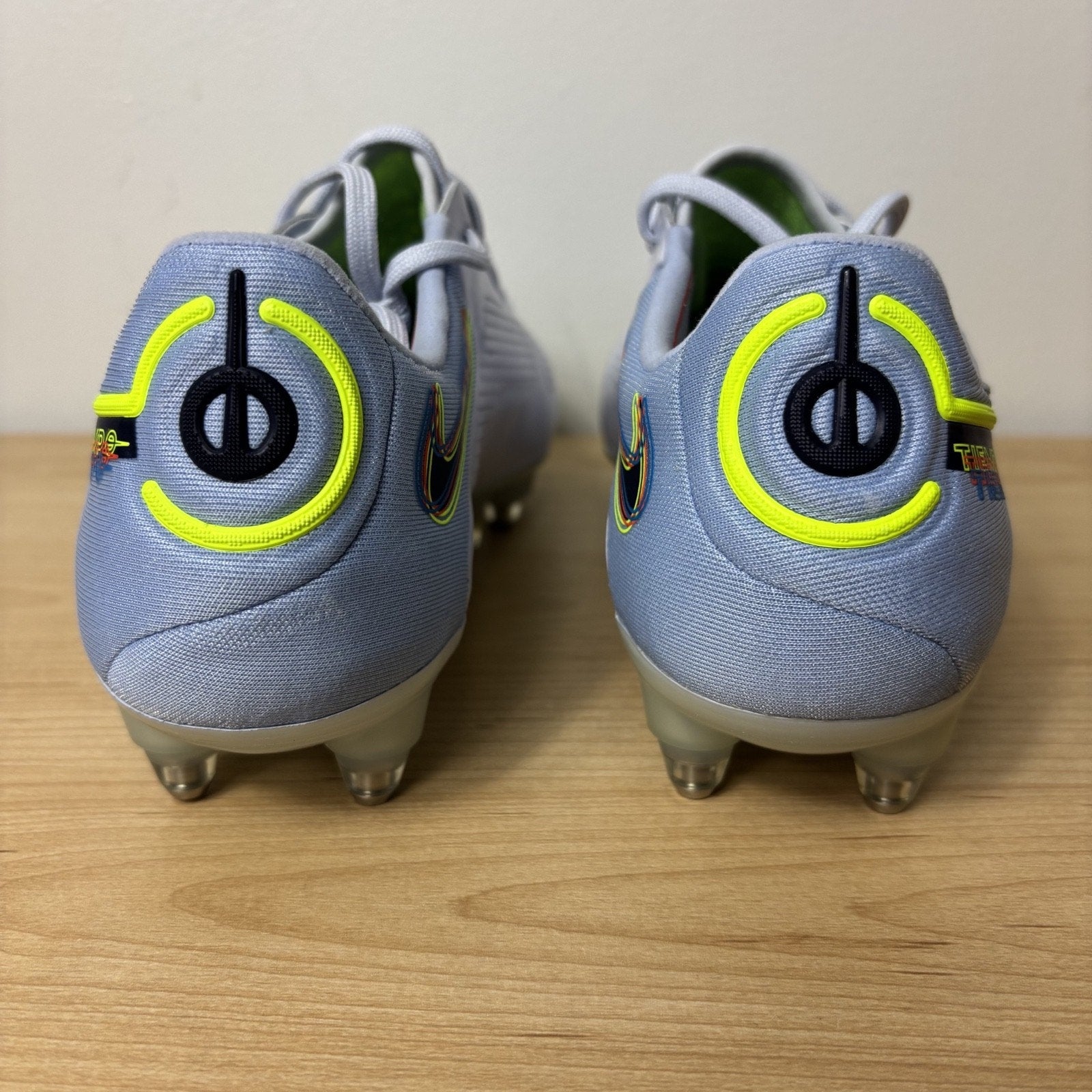 Nike Tiempo Legend 9 Elite SG Pro AC Soccer Cleats Women's Size 7 White Blue NEW