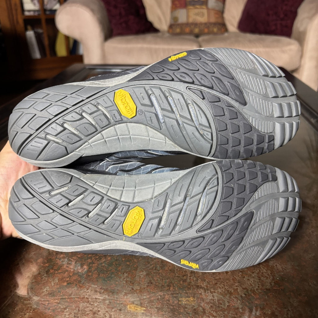 Merrell Sonic Glove Shoes Men's 8.5 Blue Black Athletic Gym Barefoot Minimalist
