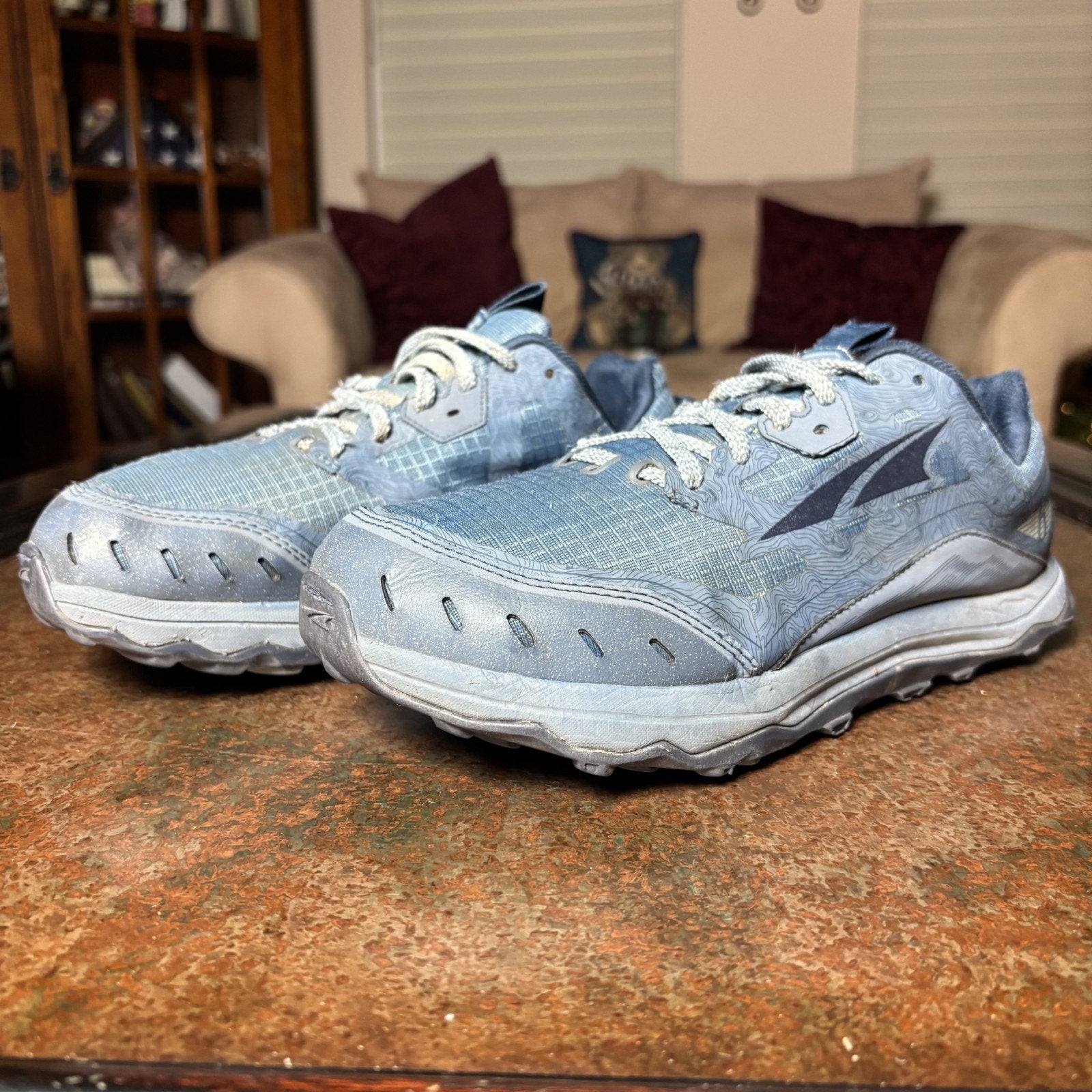 Altra Lone Peak 6 Shoes Women's Size 9.5 Wide Blue Trail Hiking Running Sneakers