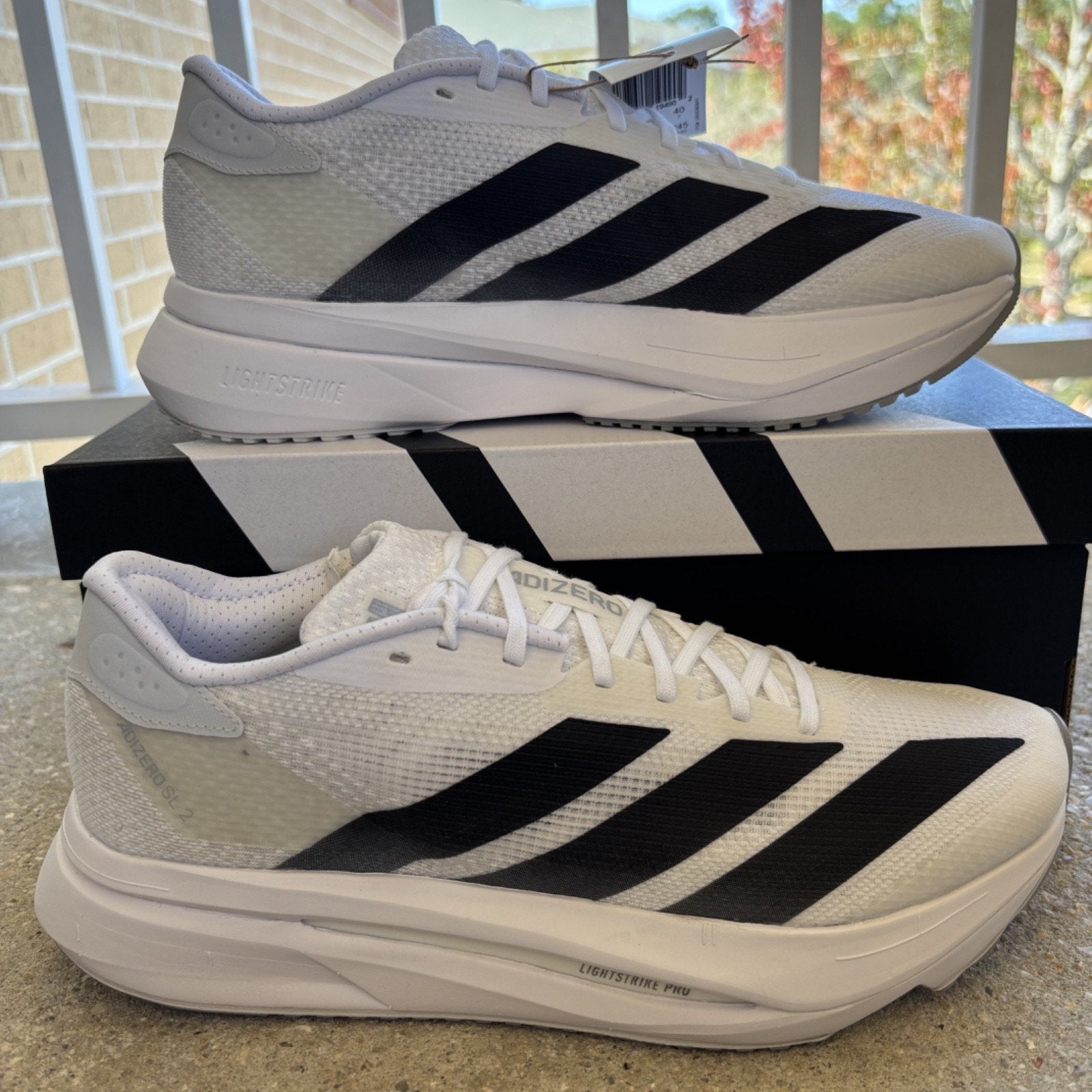 Adidas Adizero SL 2 Shoes White Blk Road Running Athletic Sneakers Women's Sizes