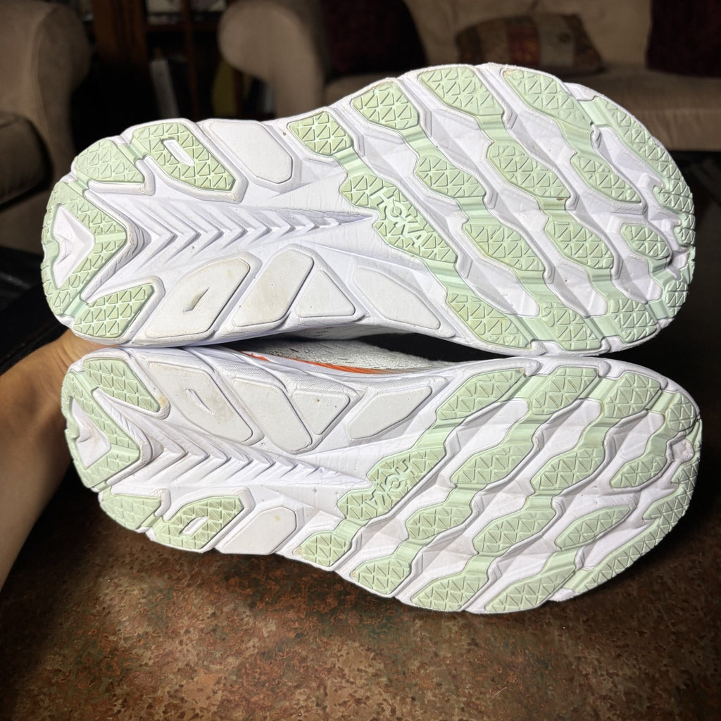 Hoka One One Clifton 8 Shoes Women's Size 9 Blue Road Running Athletic Sneakers