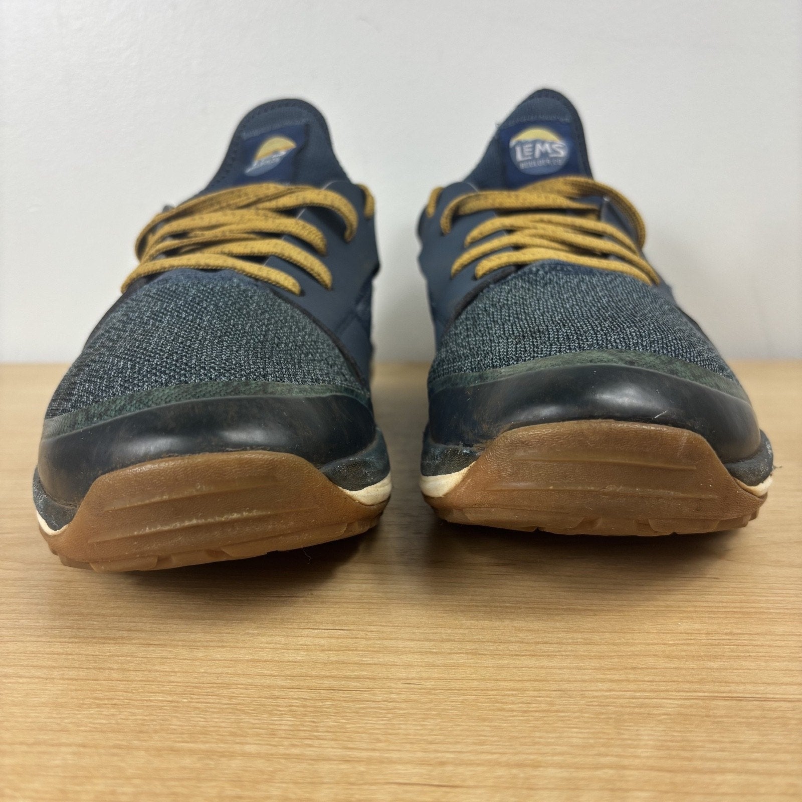 LEMS Mesa Coastal Shoes Mens 10 D Blue Wheat Minimalist Hiking Athletic Running