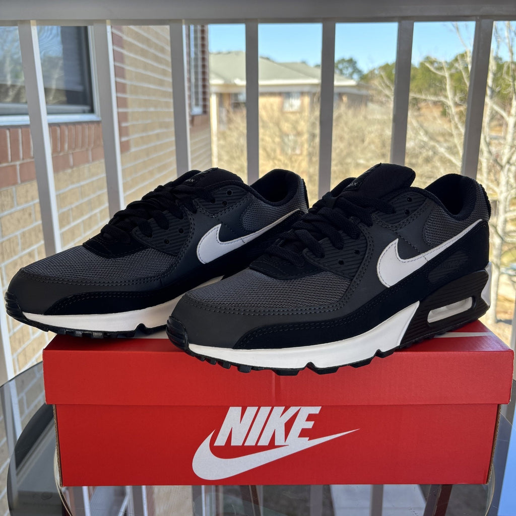 Nike Air Max 90 Shoes Grey Black White Casual Athletic Sneakers Mens Sizes NEW