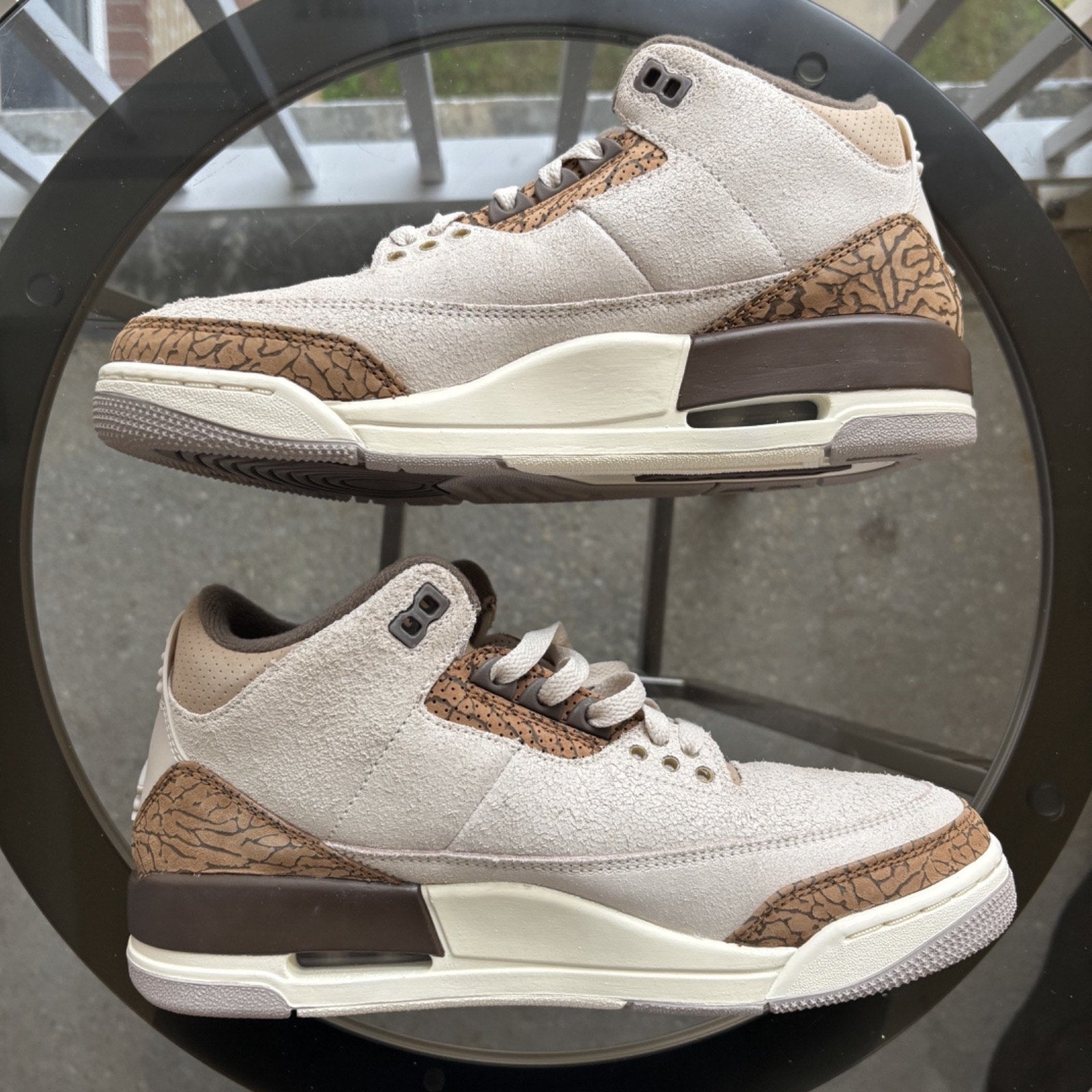 Nike Air Jordan 3 Retro Palomino Shoes Mens Size 8 Brown Casual Sneakers B Grade