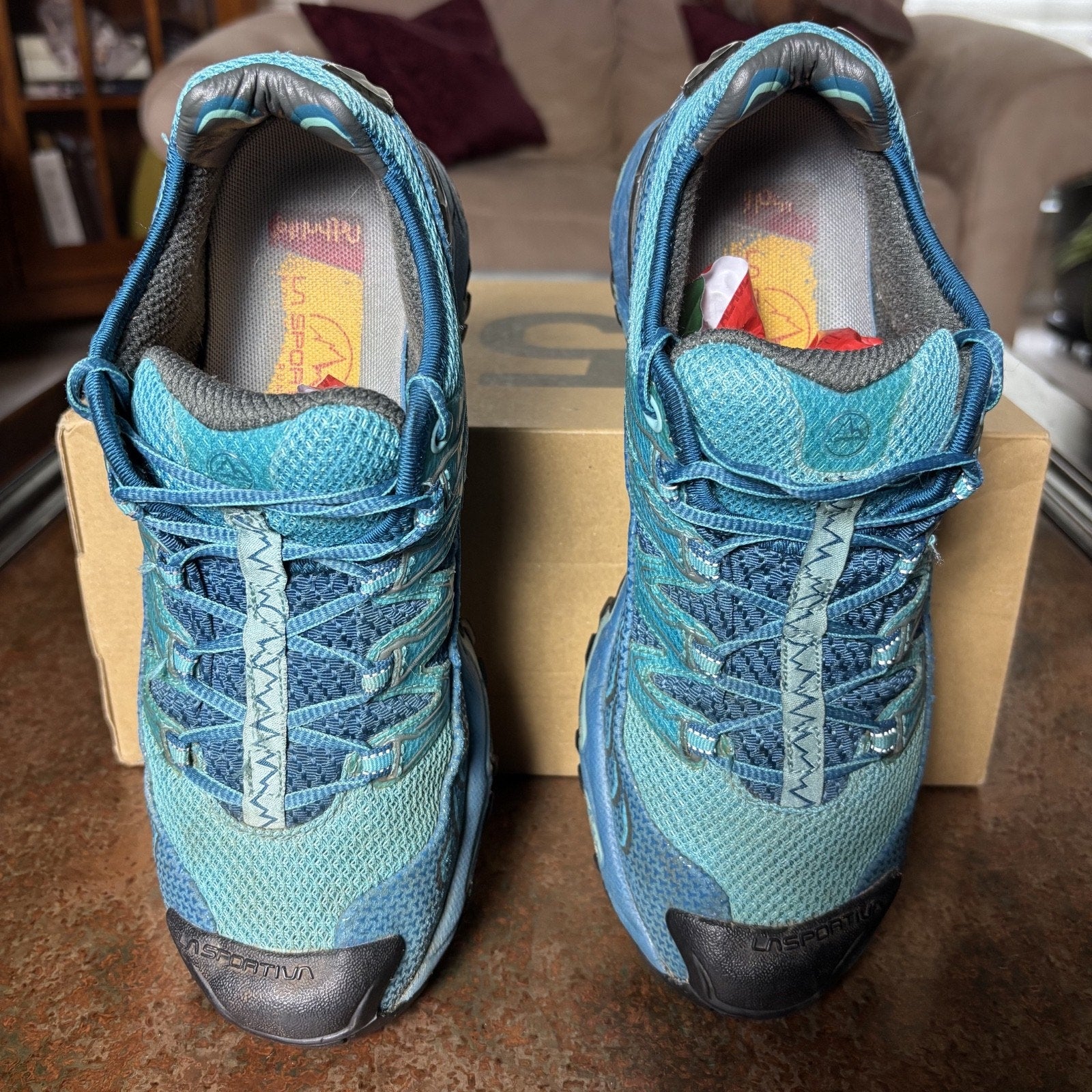 La Sportiva Ultra Raptor Shoes Women's Size 9 Blue Black Trail Outdoor Hiking